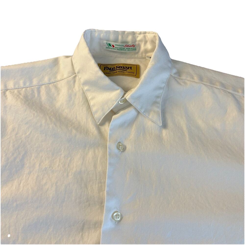 Vtg Paul Stuart White Long Sleeve Button Down Shirt Women’s Size 4 100% Cotton - Picture 8 of 16